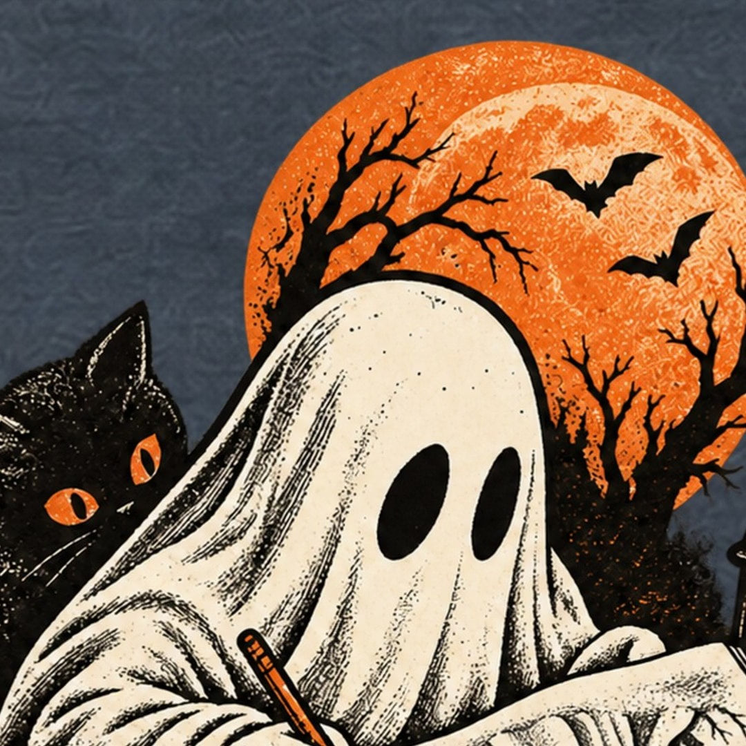 Fantôme dessinateur de maison hantée T-Shirt — video