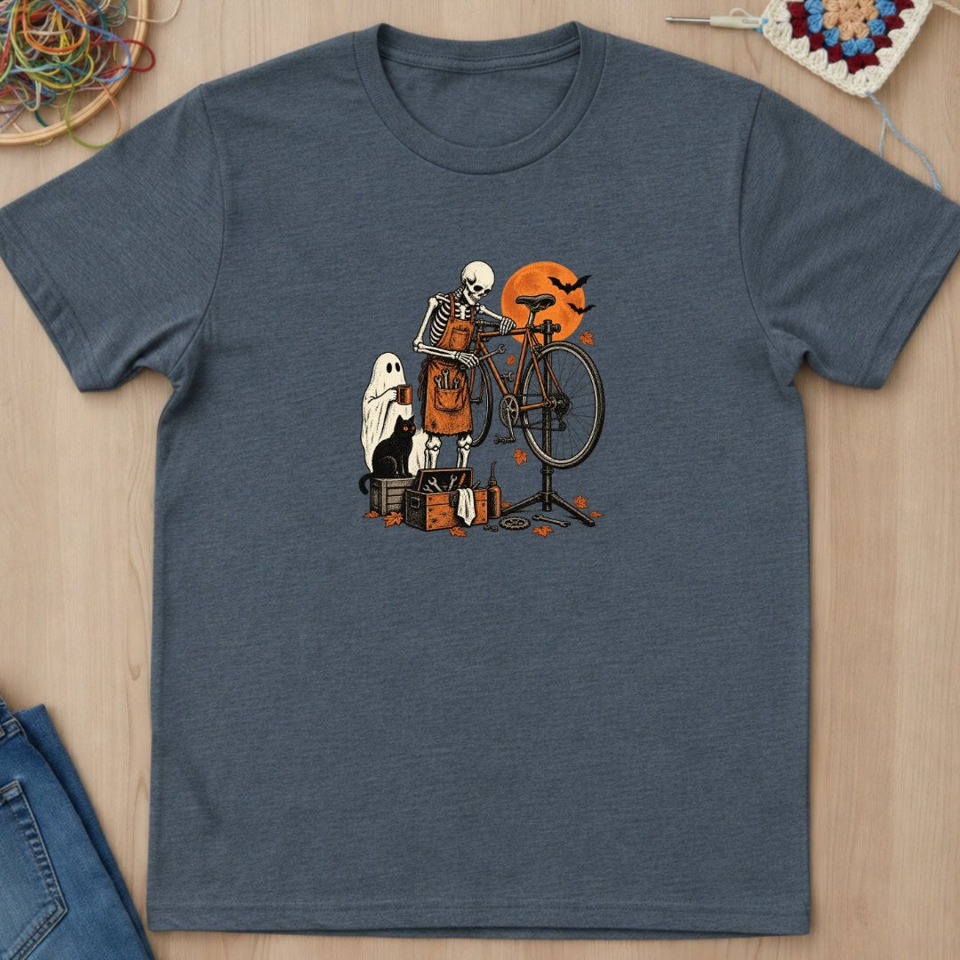 Squelette mécano vélo vintage T-Shirt — video