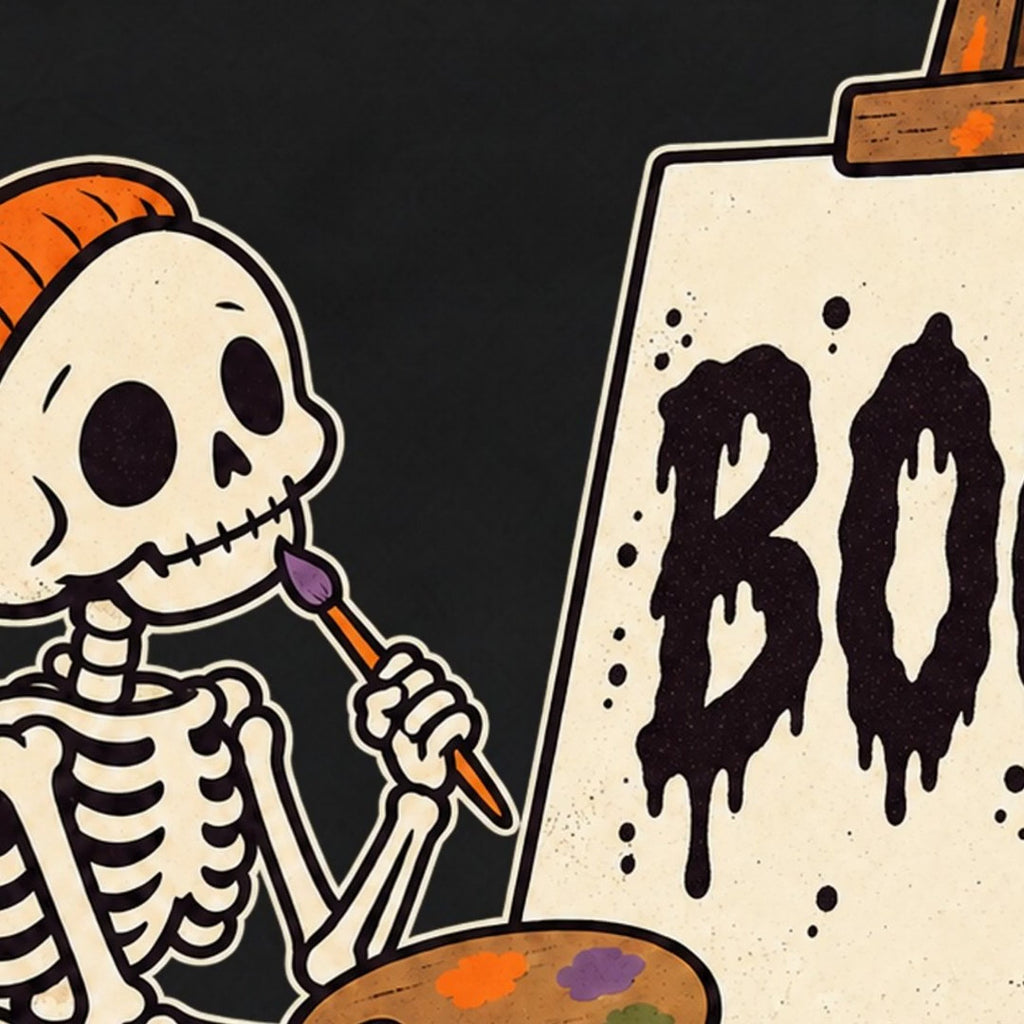 Squelette peintre Boo T-Shirt — video