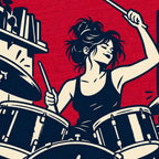 Drummer in a Tiny Room T-Shirt — video