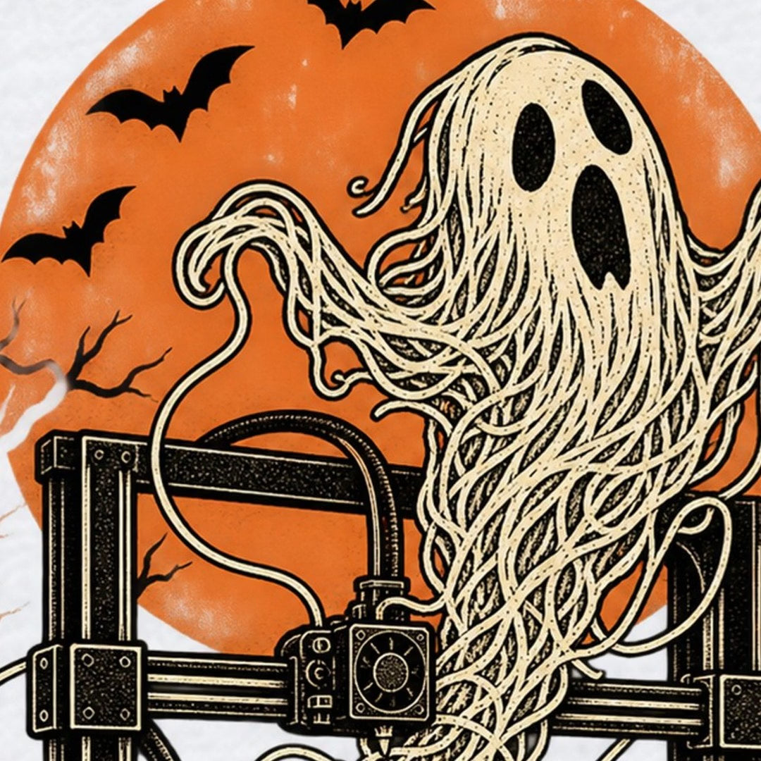 Fantôme spaghetti d'imprimante 3D T-Shirt — video