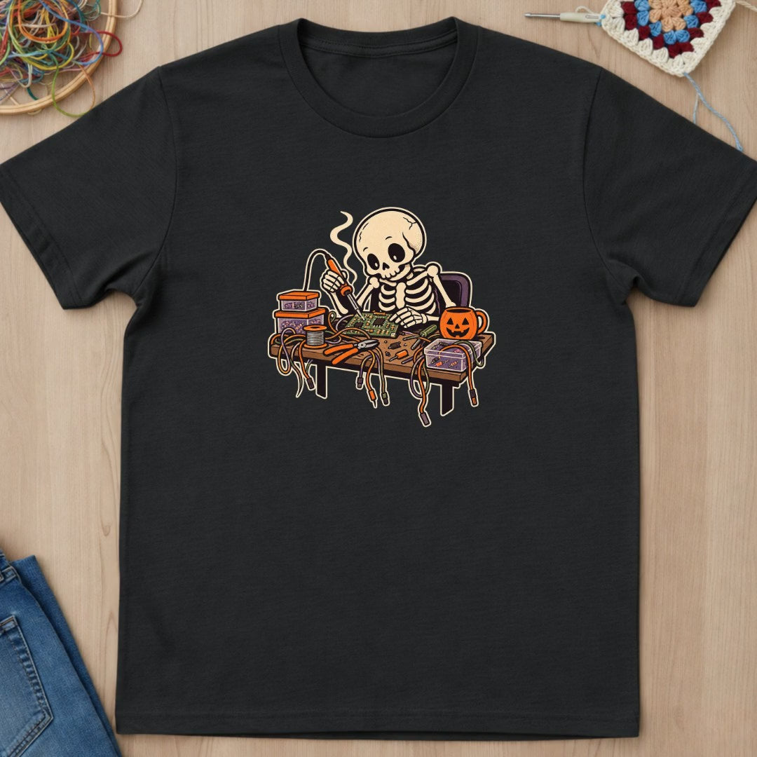 Squelette Soudeur de Circuit T-Shirt — video