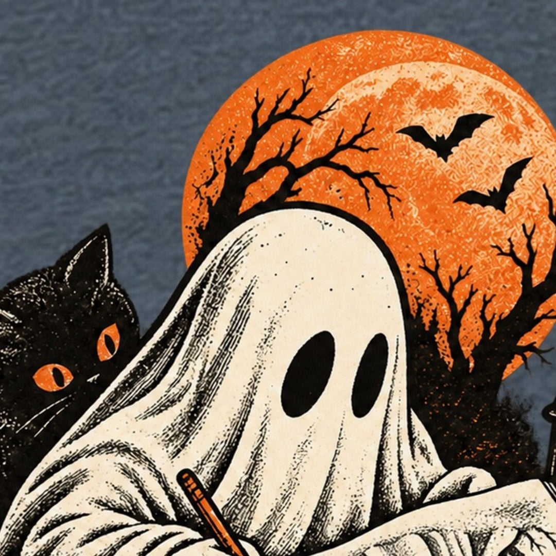 Fantôme dessinateur de maison hantée T-Shirt — video