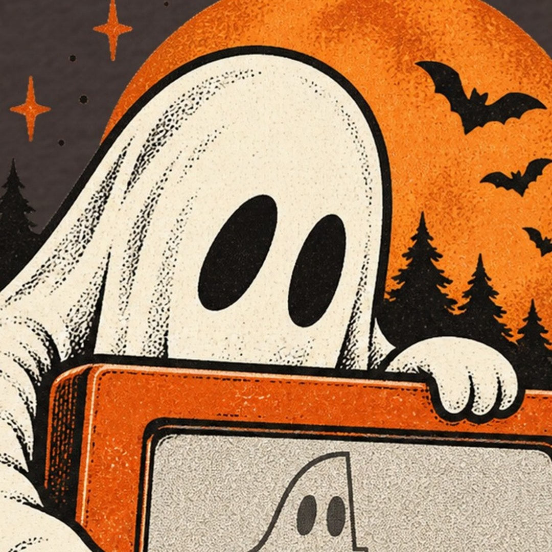 Ghost Etch-A-Sketch Vintage Spooky T-Shirt — video