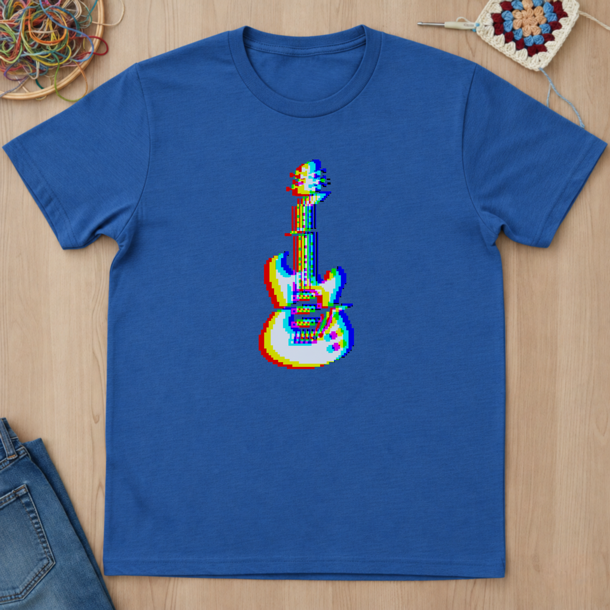 Guitare électrique en glitch