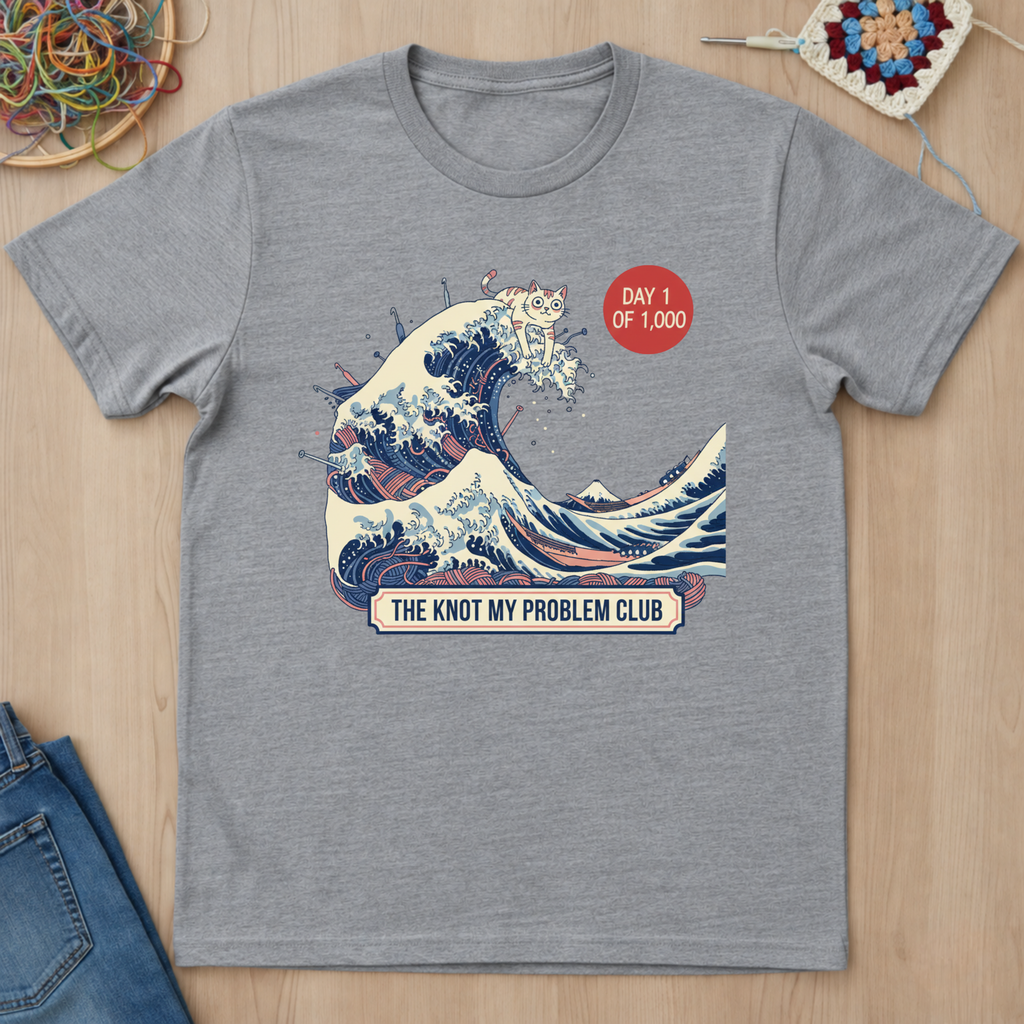Cat Wave The Knot My Problem Club T-Shirt