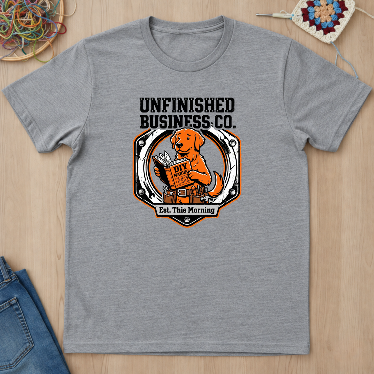 Dog Unfinished Business Co T-Shirt