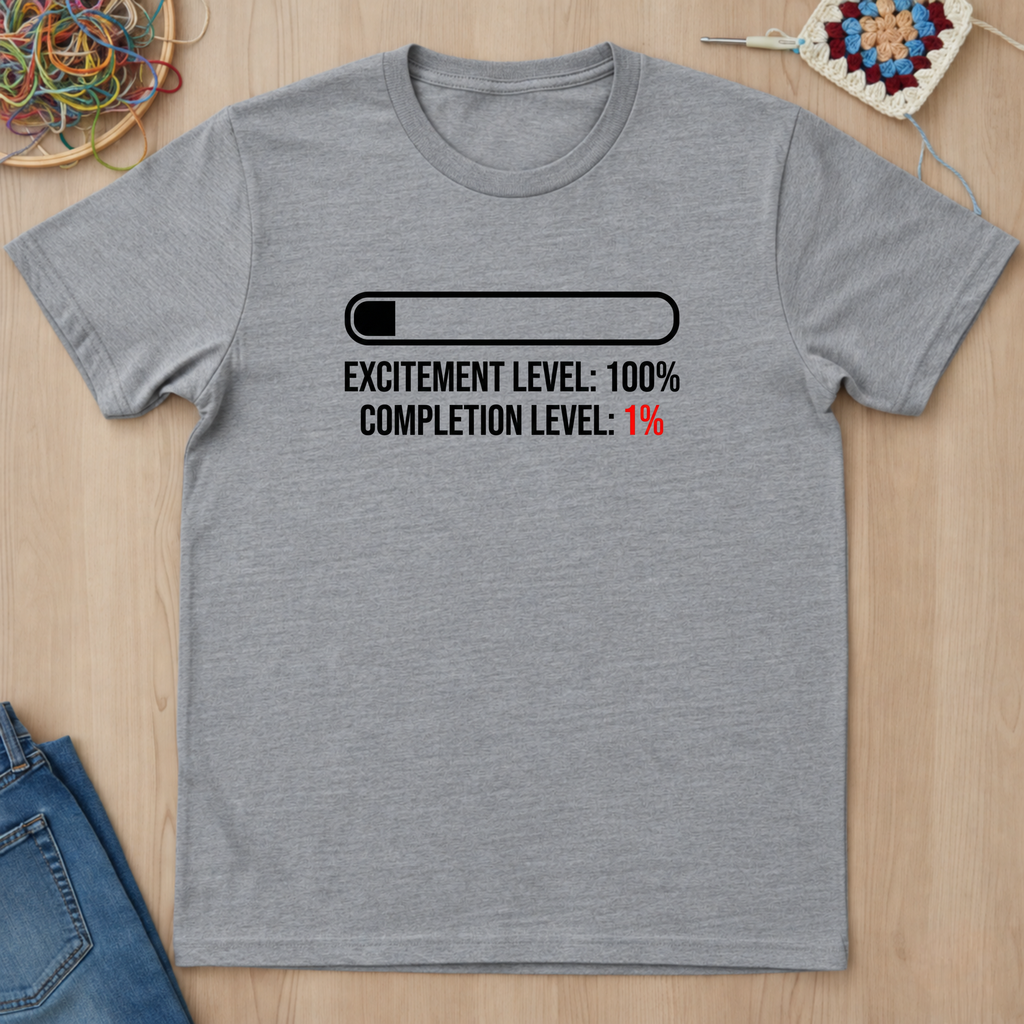 Progress Bar Excitement Level T-Shirt
