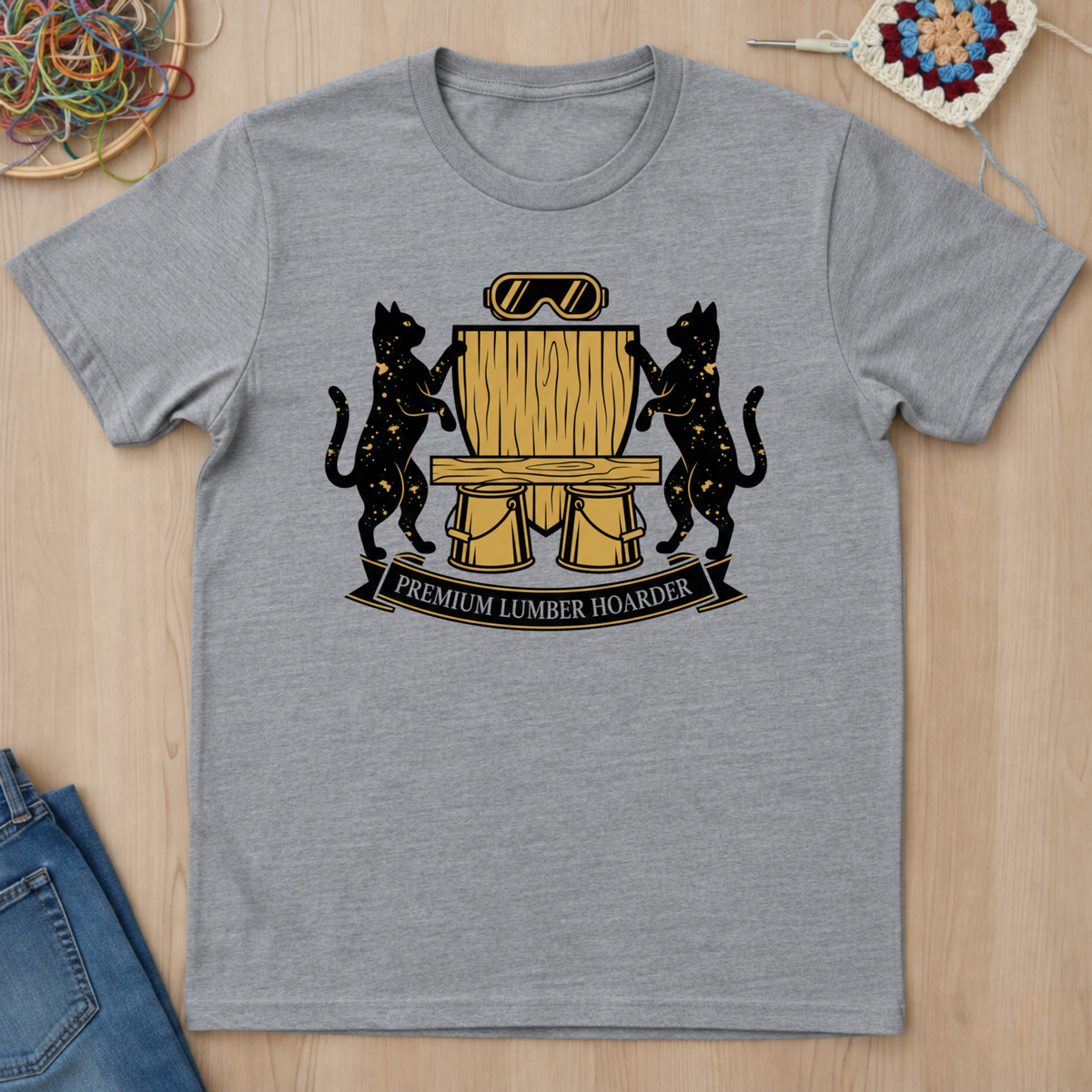 Cats Premium Lumber Hoarder T-Shirt