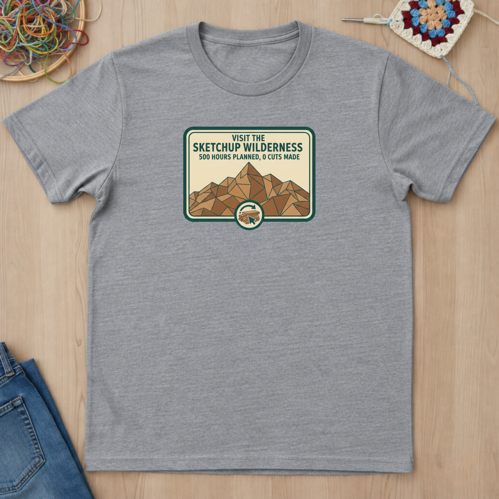 Plaque Visit The Sketchup Wilderness T-Shirt