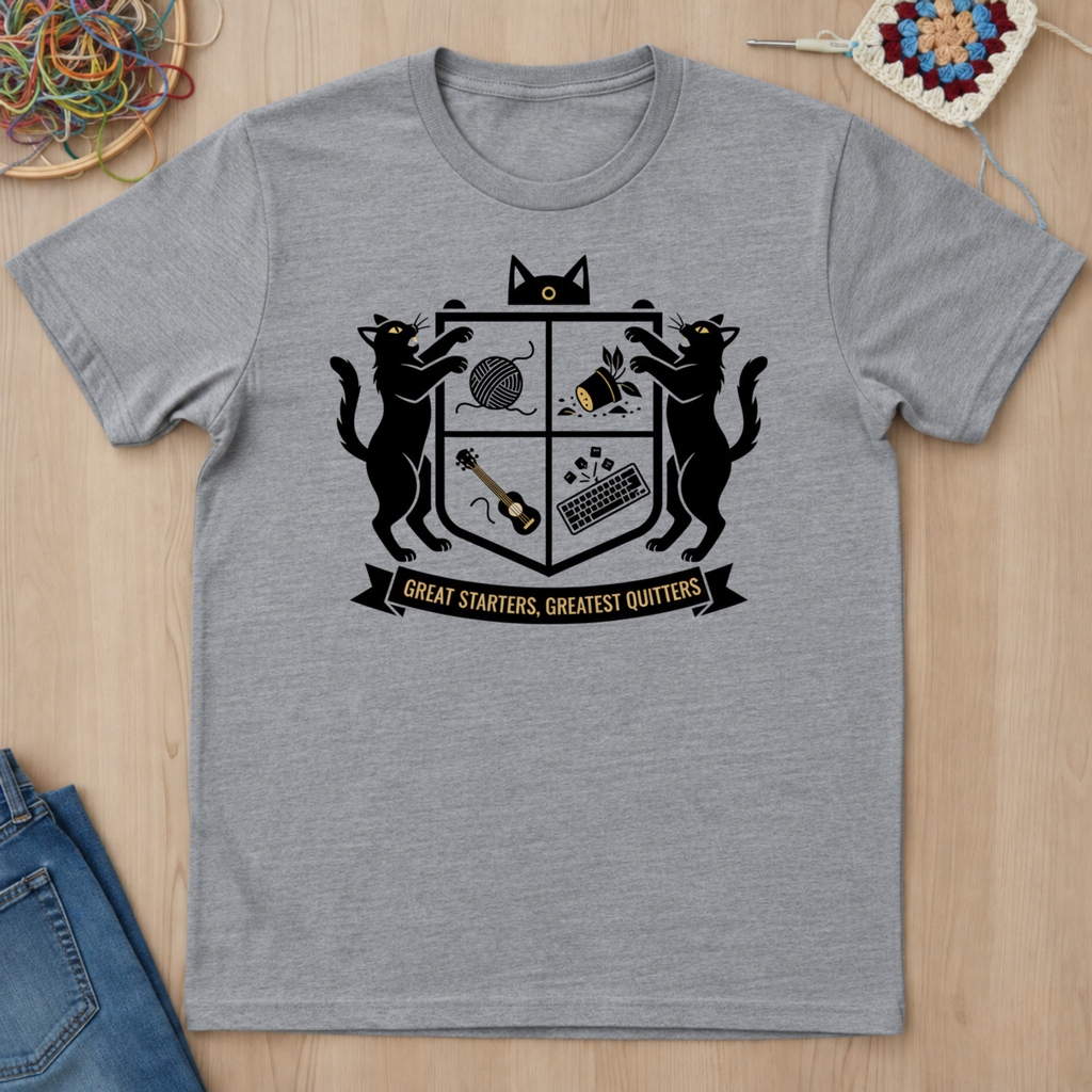 Cats Great Starters Greatest Quitters T-Shirt