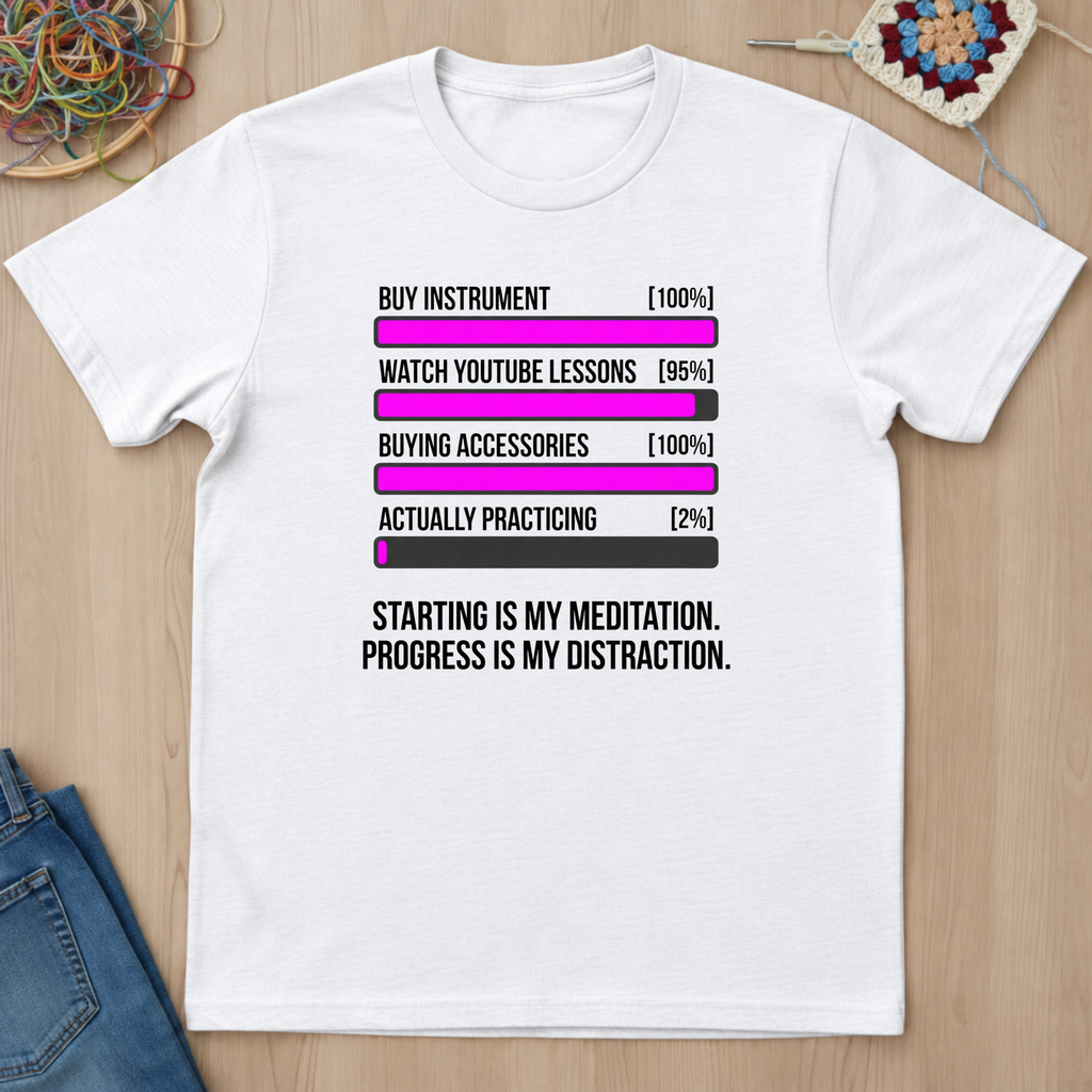 Starting Is My Meditation Progress Is My Distraction T-Shirt