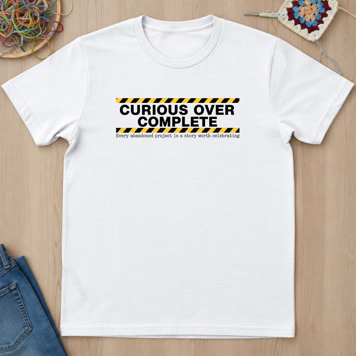 Curious Over Complete T-Shirt