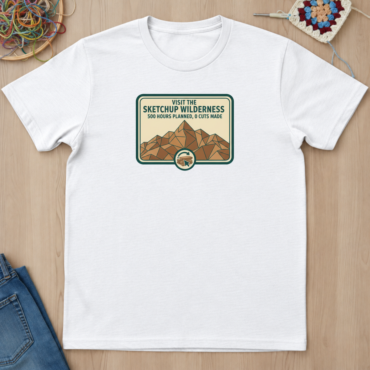 Plaque Visit The Sketchup Wilderness T-Shirt