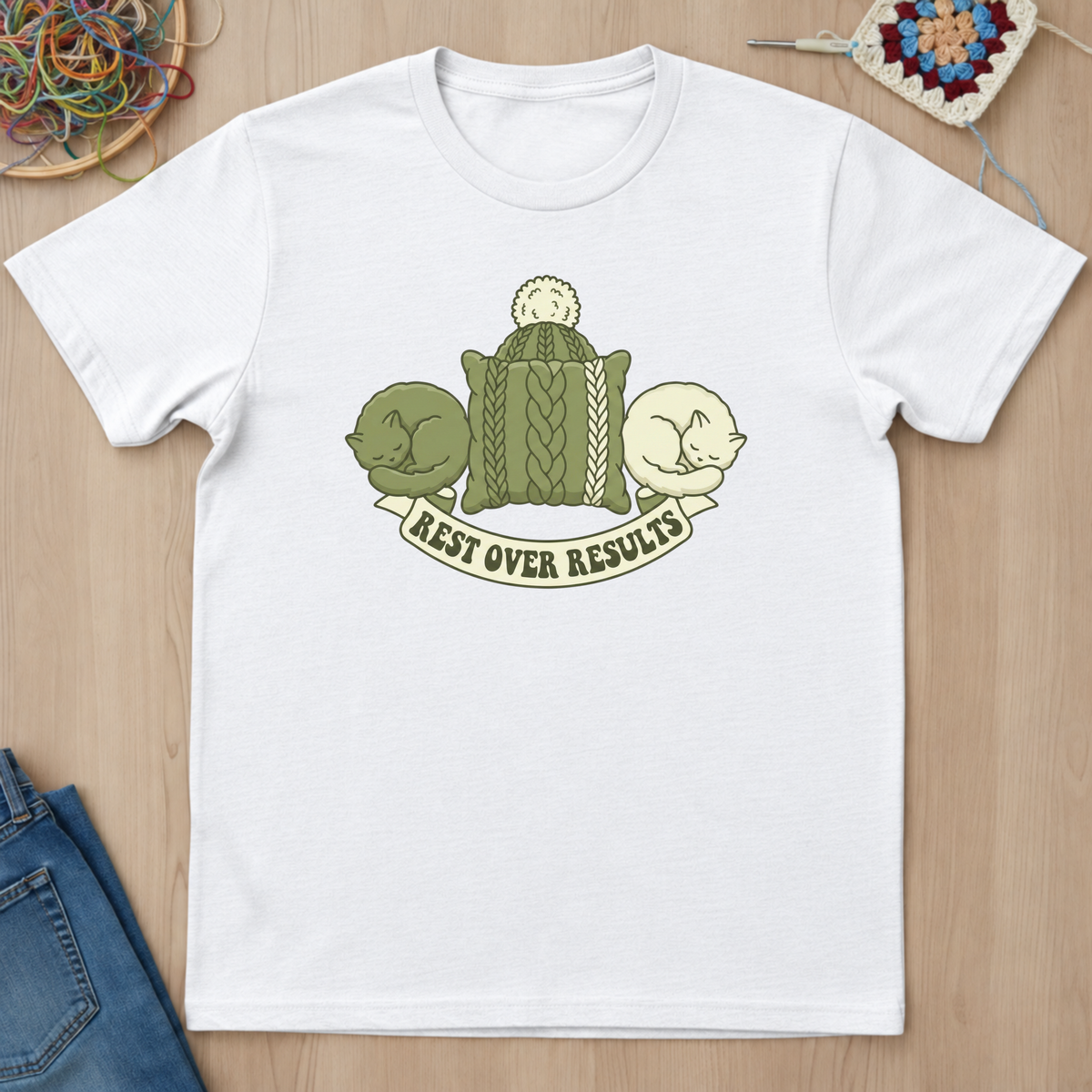 Cats Rest Over Results T-Shirt