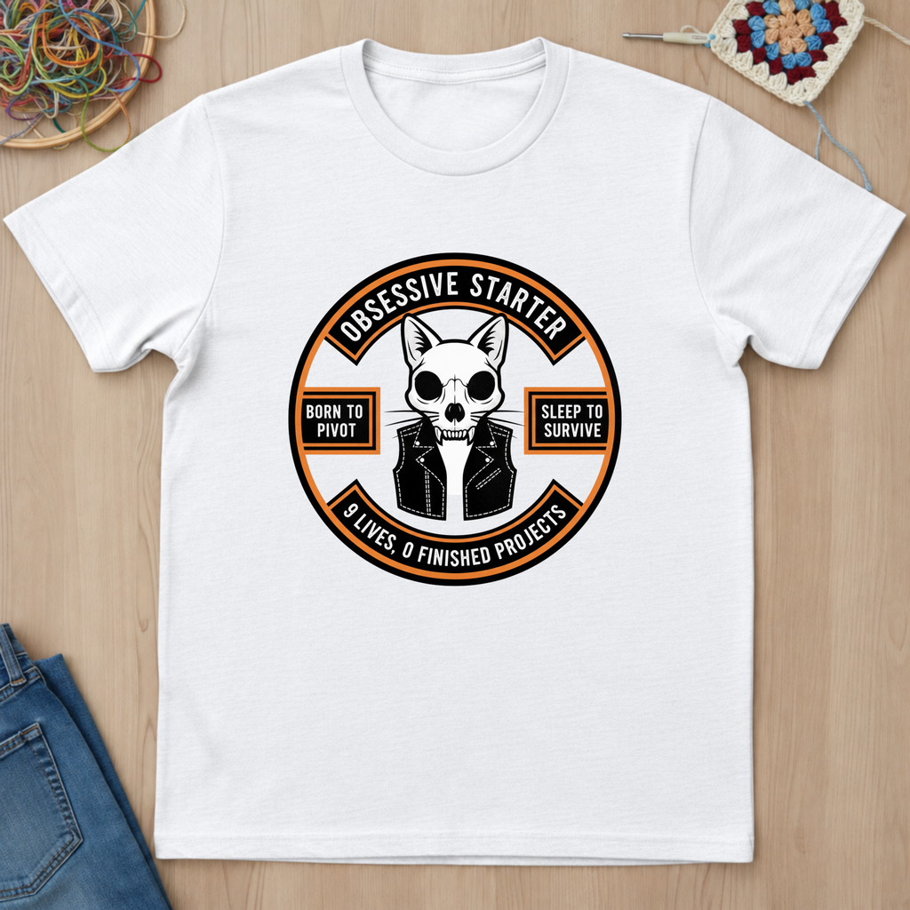 Cat Nine Lives Zero Finished Projects T-Shirt