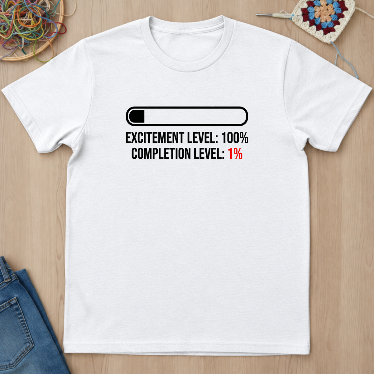 Progress Bar Excitement Level T-Shirt